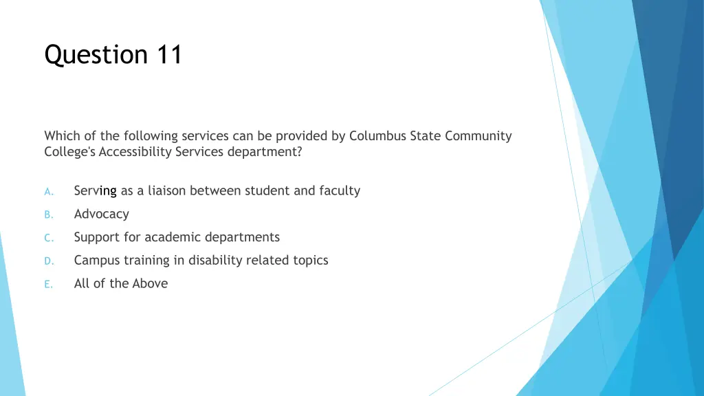 question 11