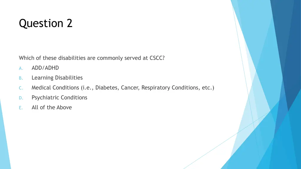question 2