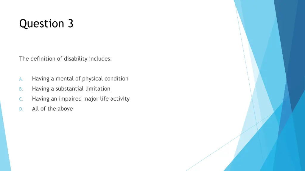 question 3