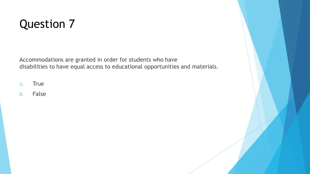 question 7