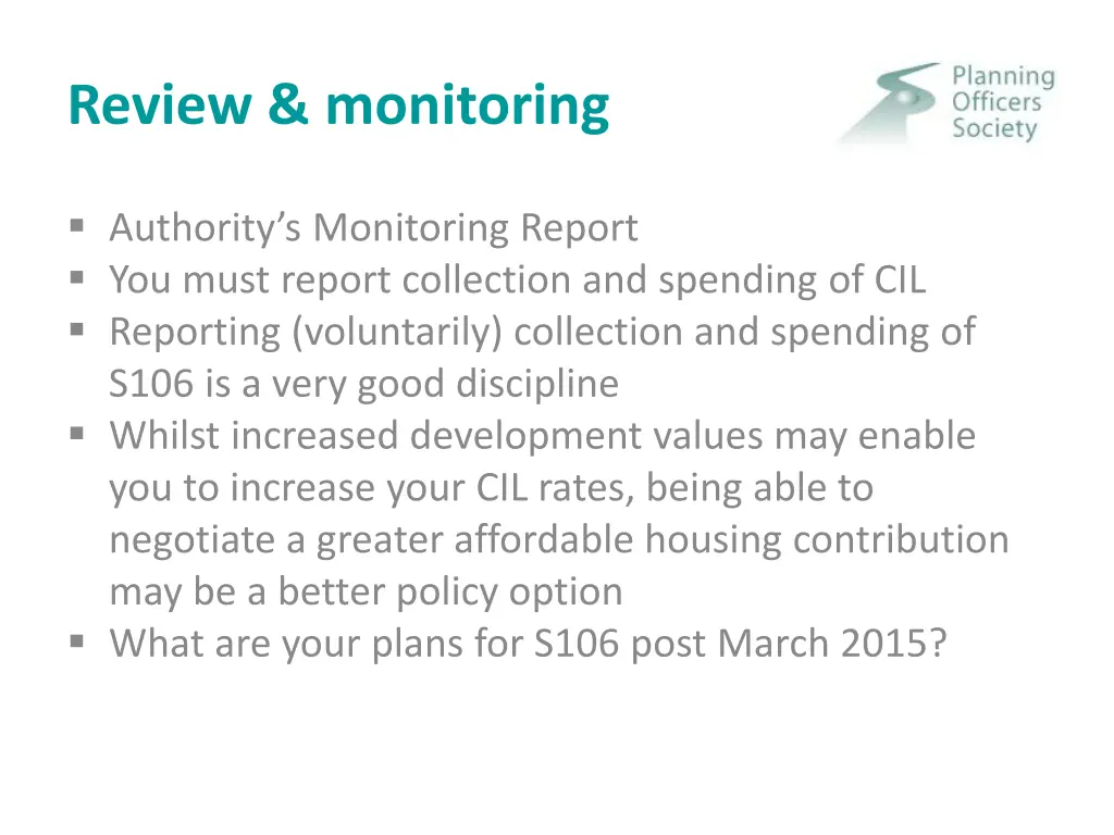 review monitoring