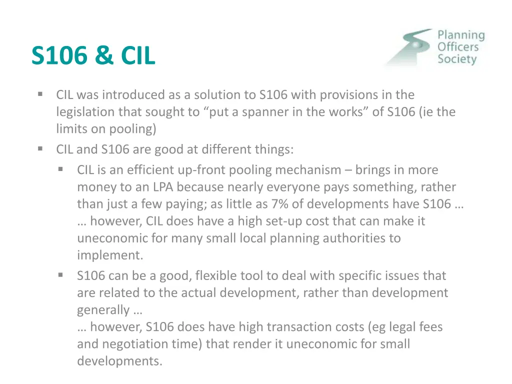s106 cil