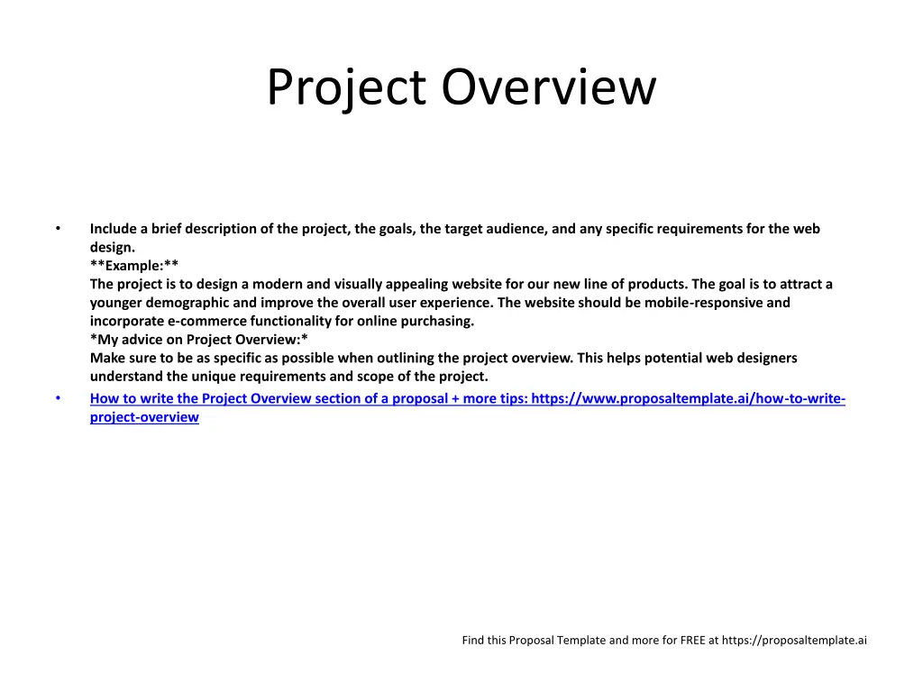 project overview