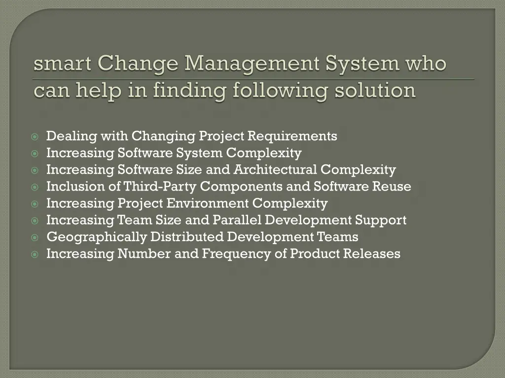 dealing with changing project requirements