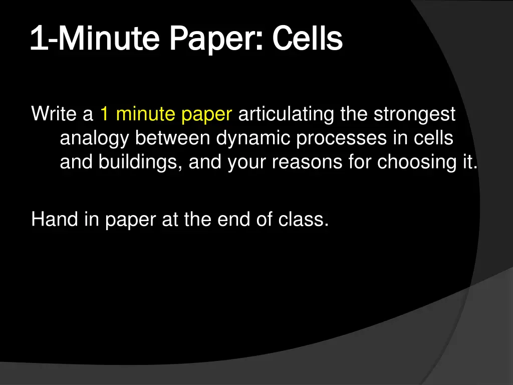 1 1 minute paper cells minute paper cells