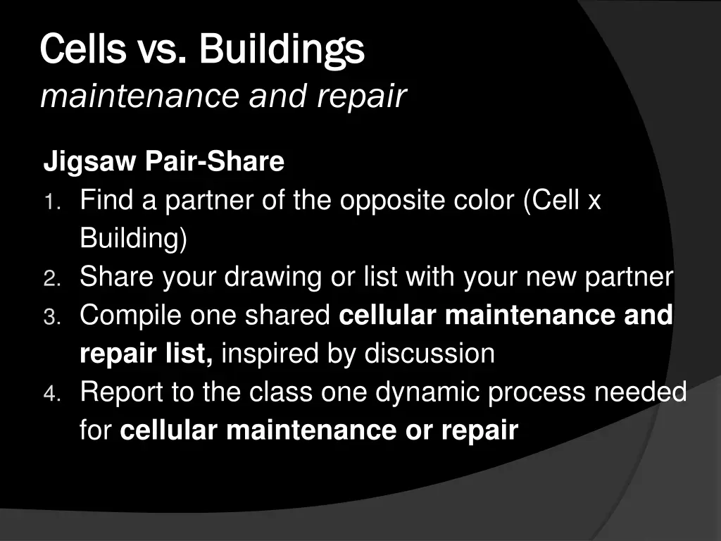 cells vs buildings cells vs buildings maintenance 1