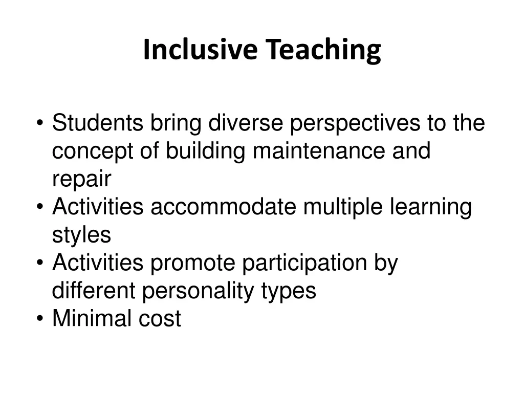 inclusive teaching