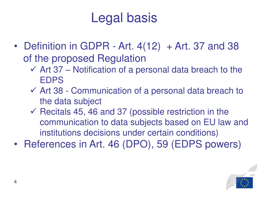 legal basis