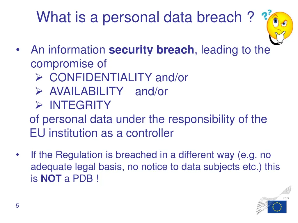 what is a personal data breach