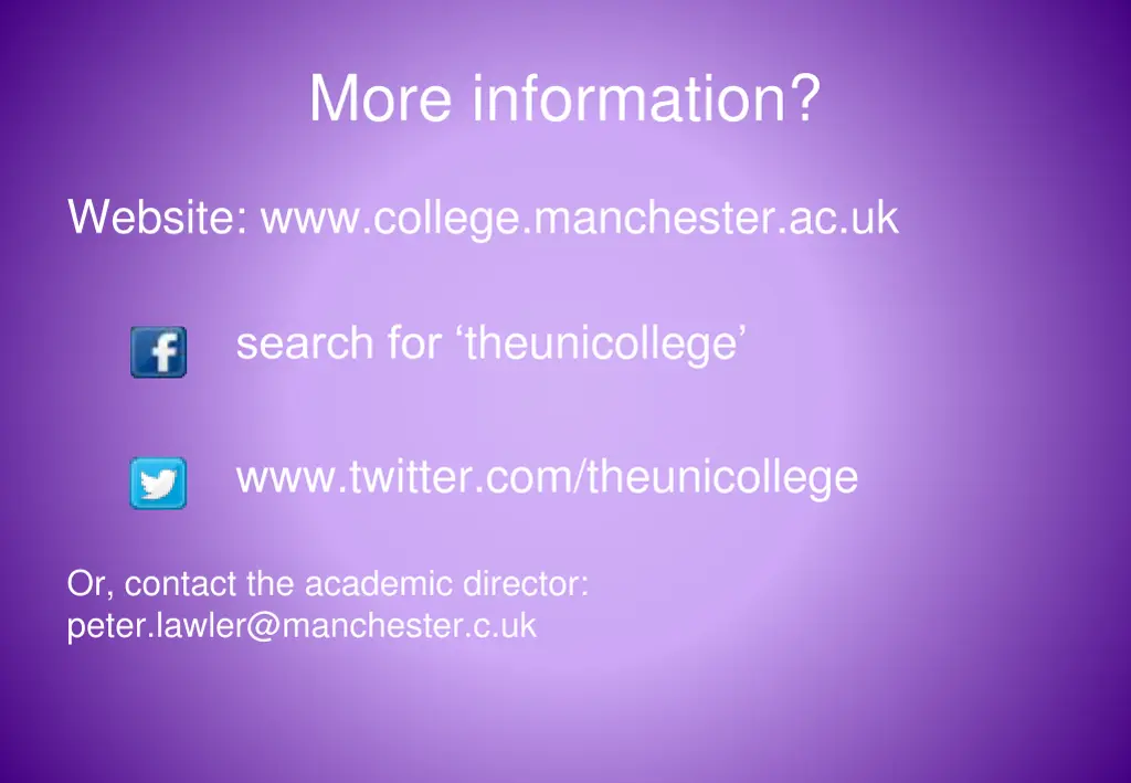 more information