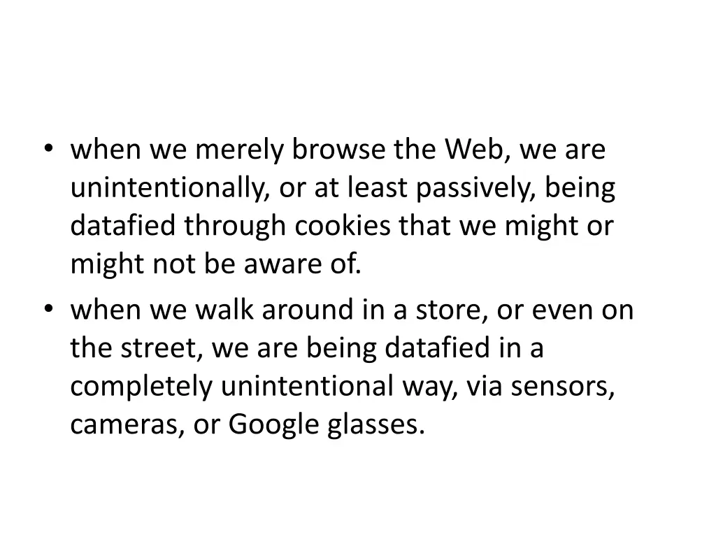 when we merely browse