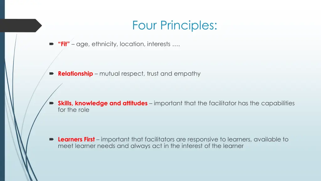 four principles