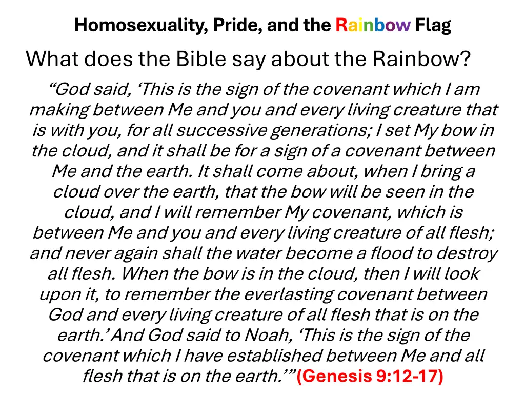 homosexuality pride and the rainbow flag what