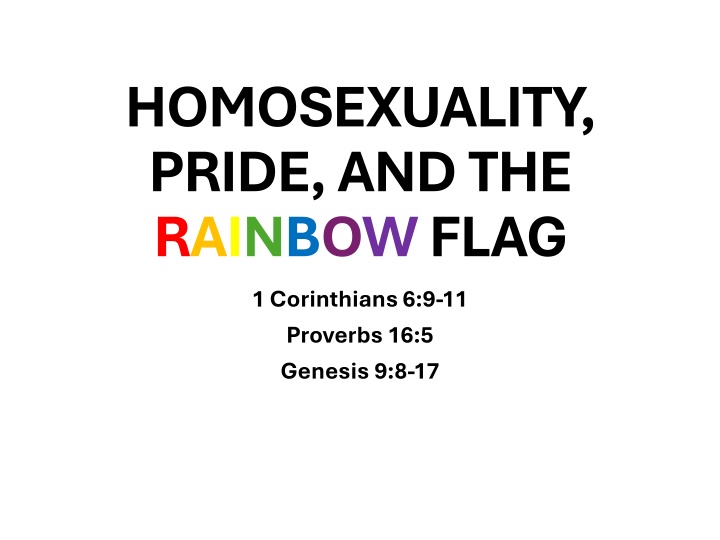 homosexuality pride and the rainbowflag