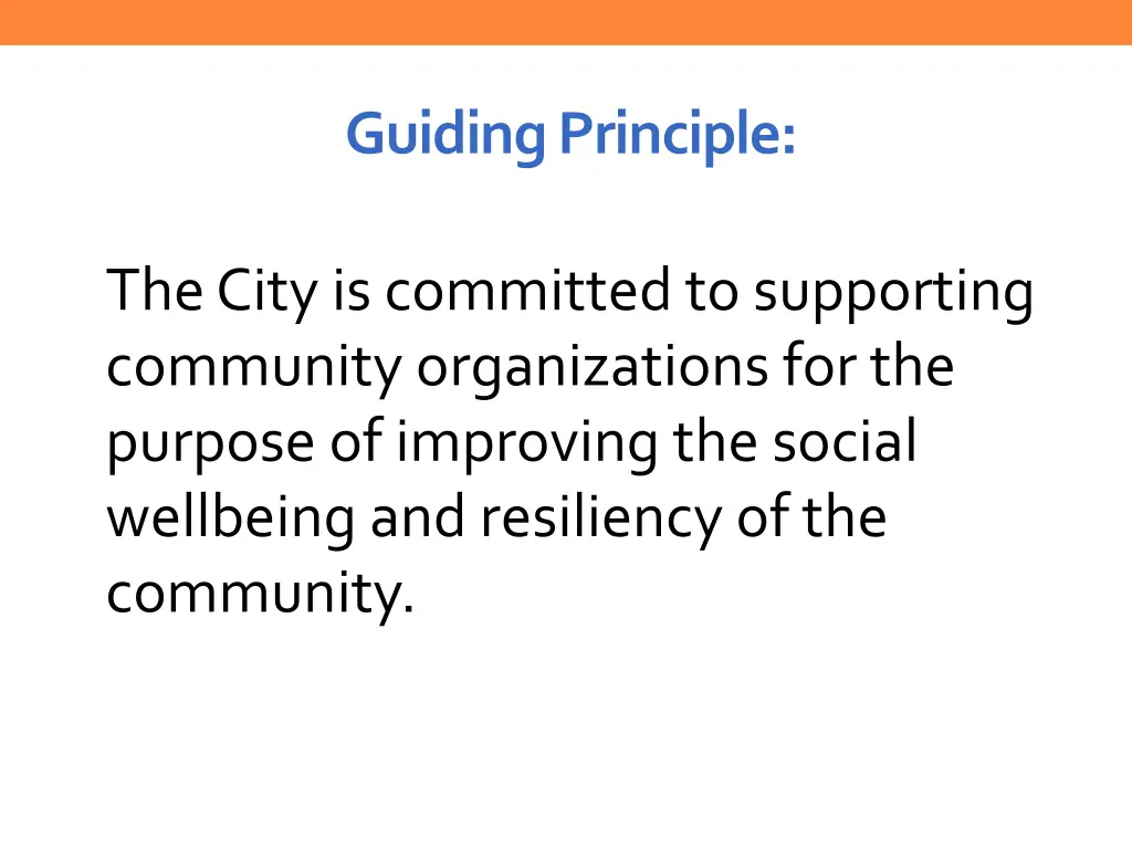 guiding principle