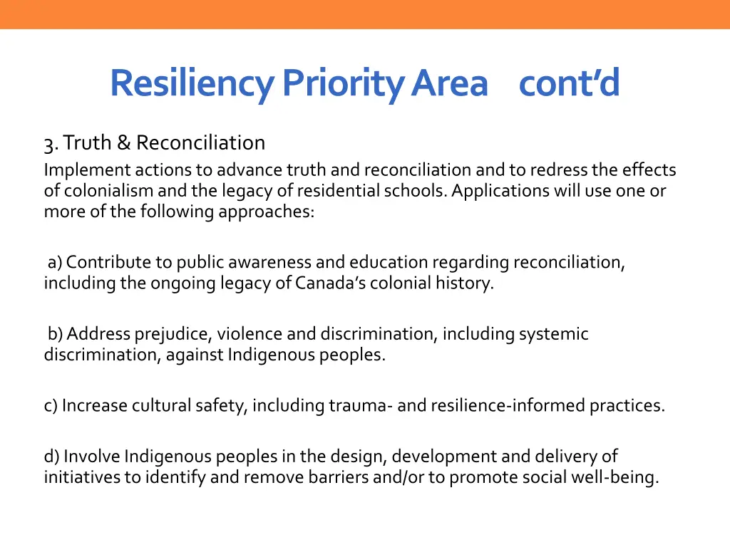 resiliency priority area cont d 2