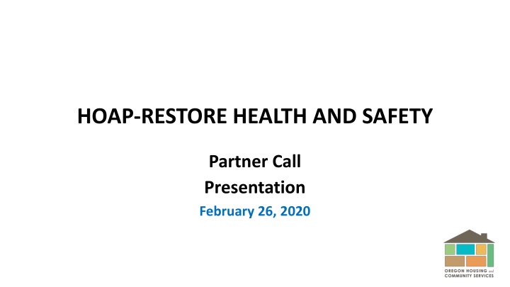 hoap restore health and safety