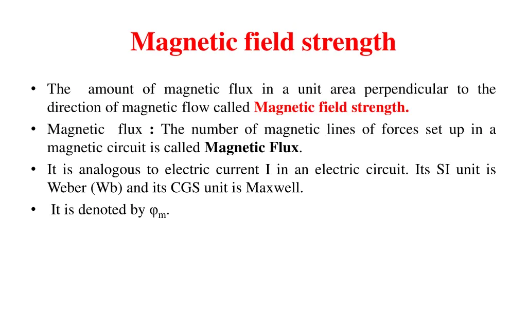 magnetic field strength