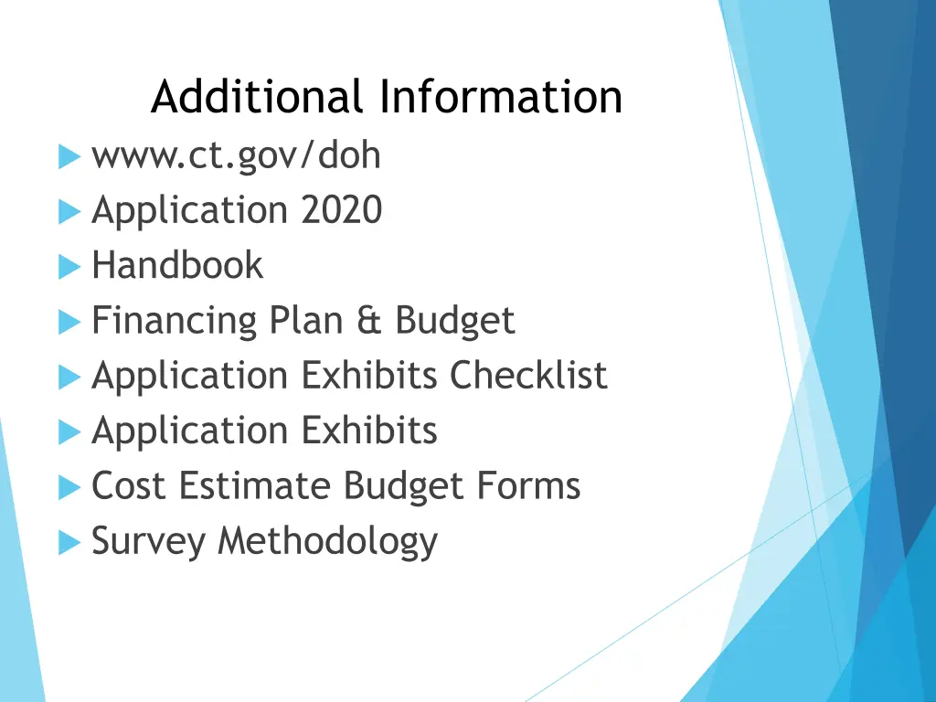 additional information www ct gov doh application