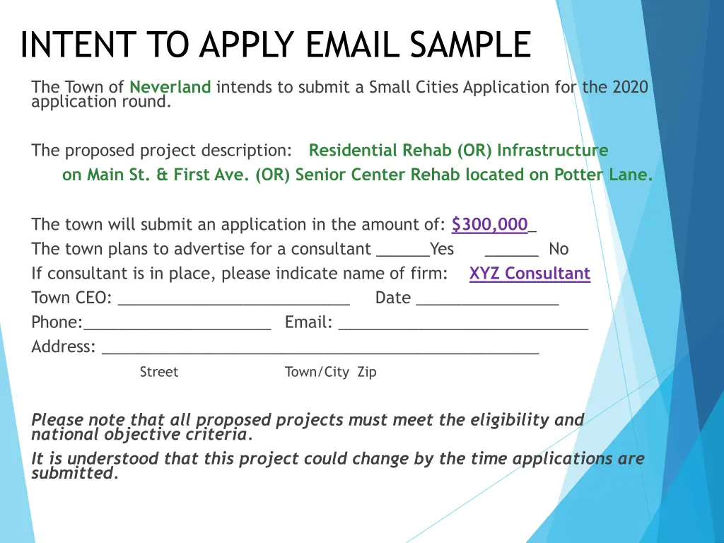 intent to apply email sample