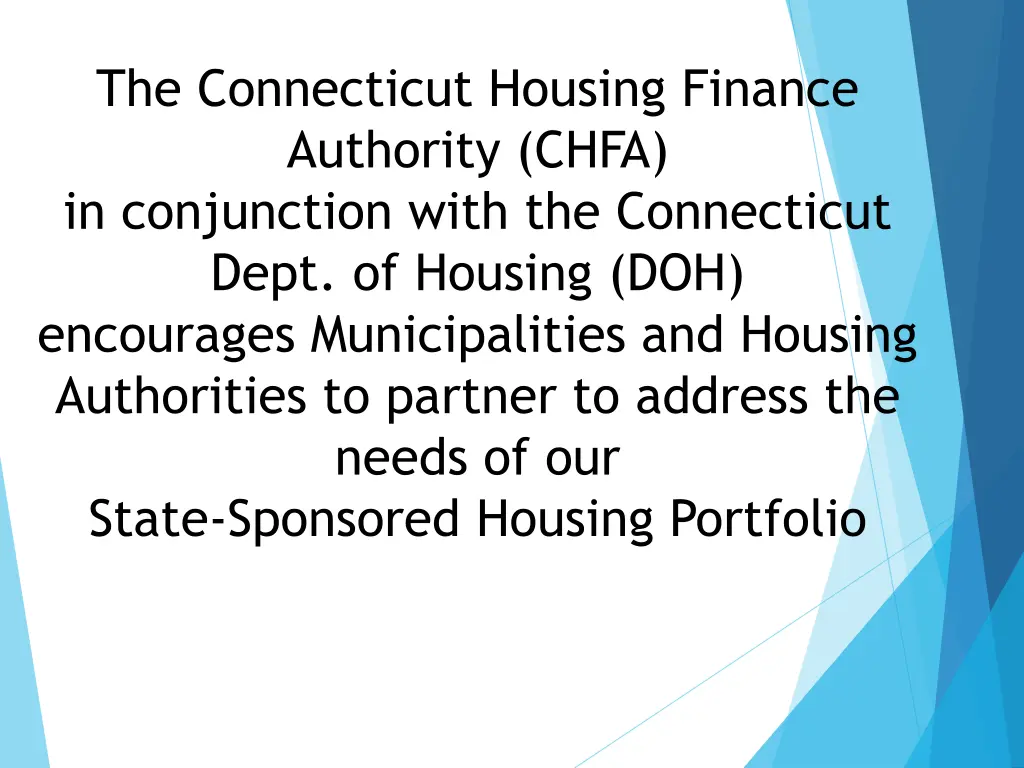 the connecticut housing finance authority chfa