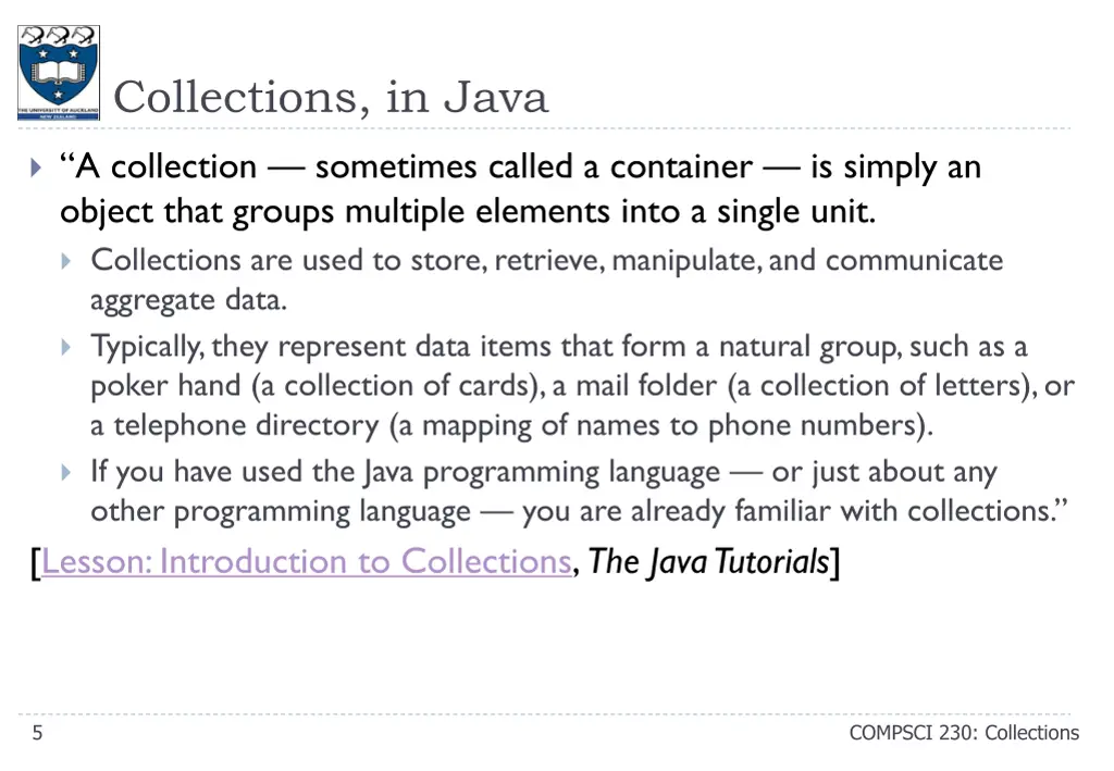 collections in java