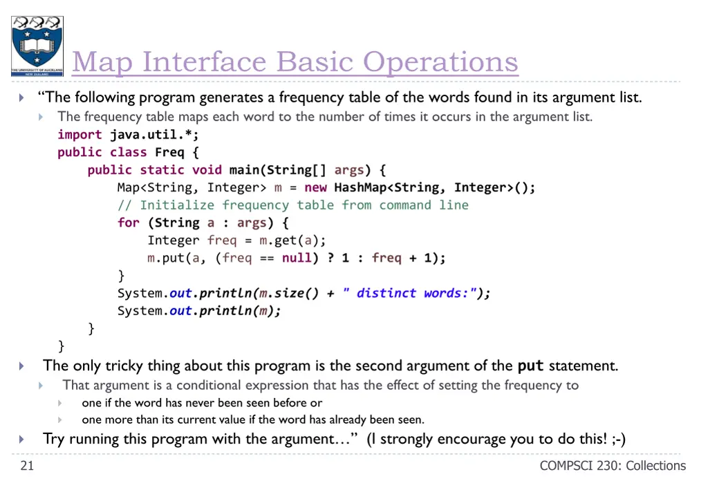 map interface basic operations