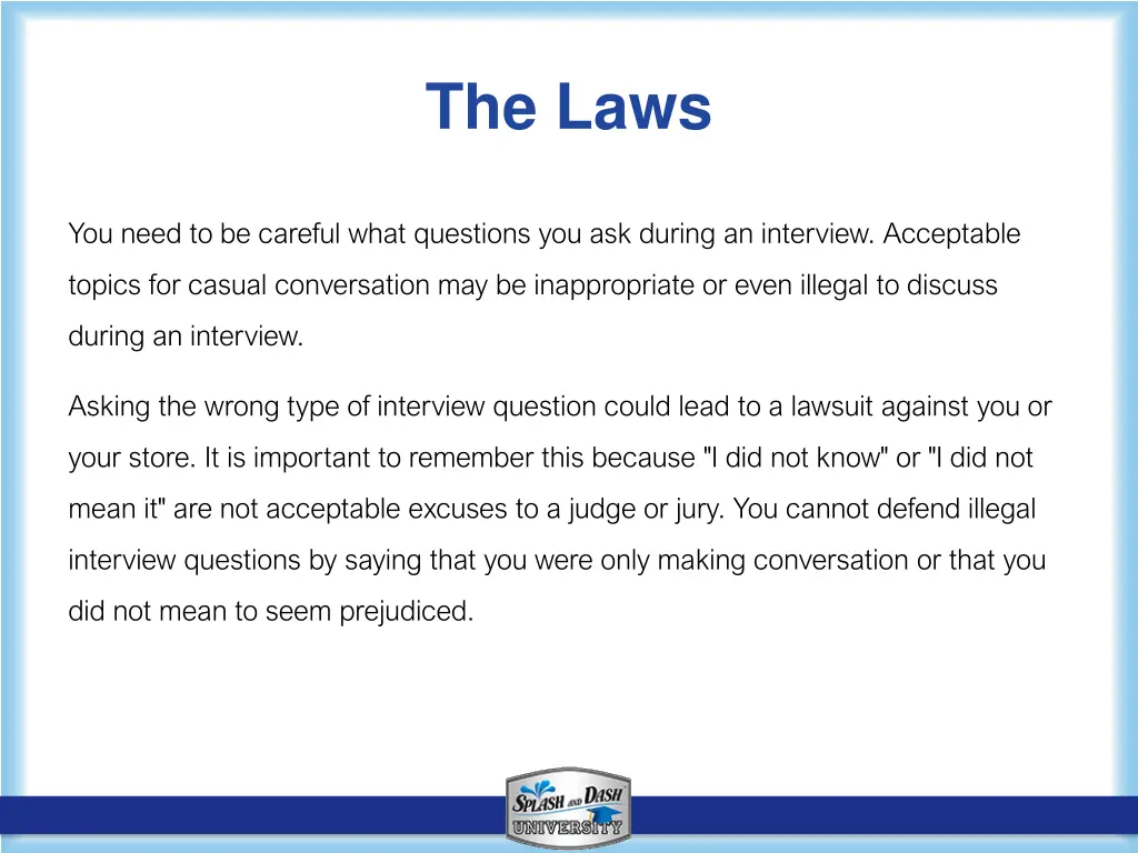 the laws
