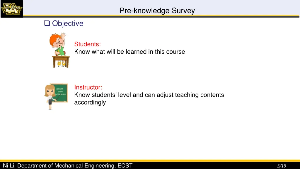 pre knowledge survey 2