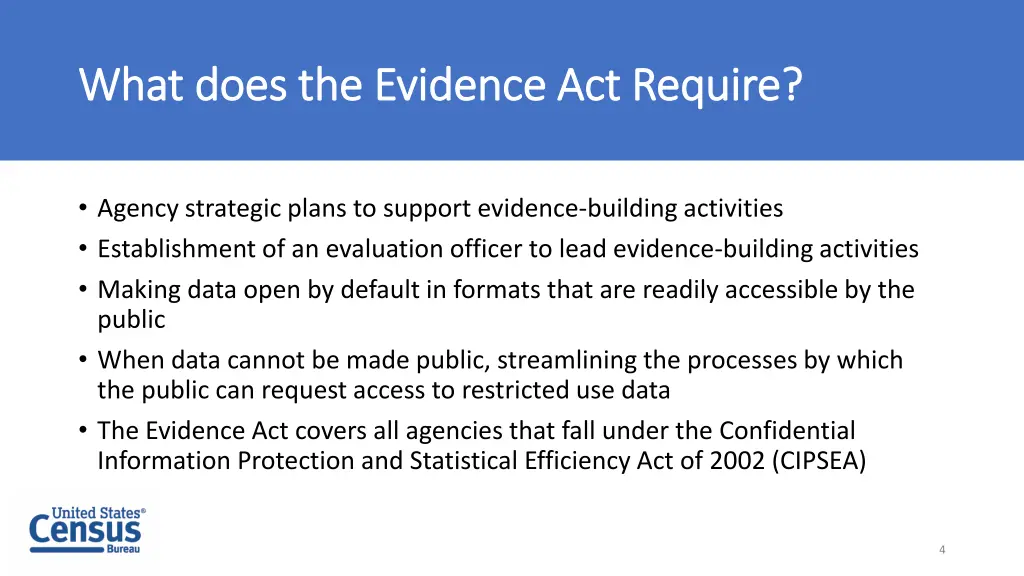 what does the evidence act require what does