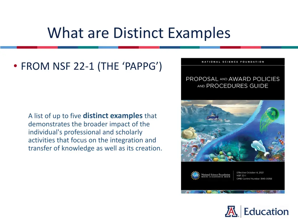 what are distinct examples