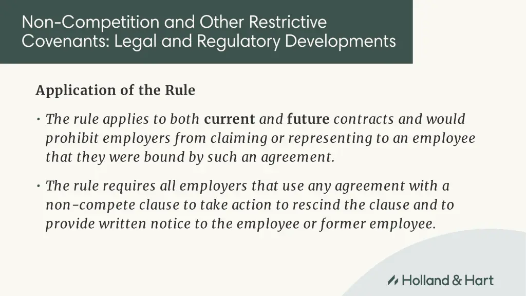 application of the rule