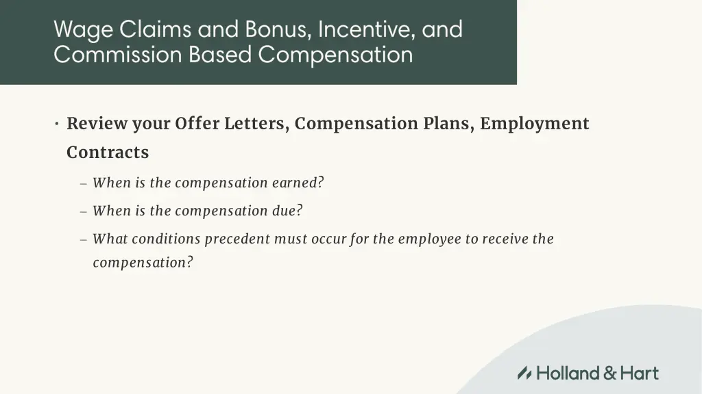 review your offer letters compensation plans