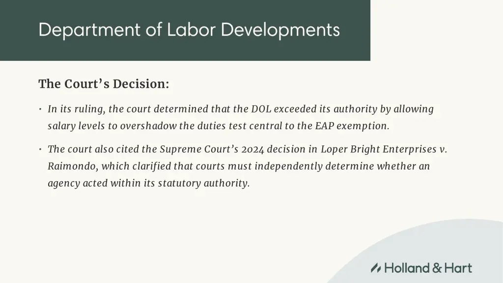the court s decision