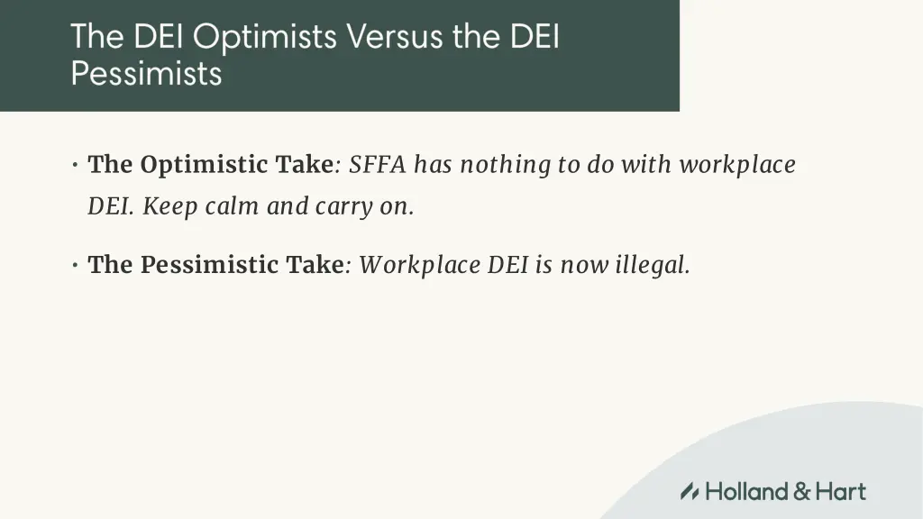 the optimistic take sffa has nothing to do with