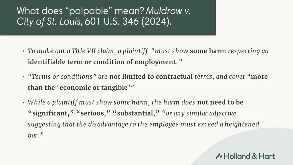 to make out a title vii claim a plaintiff must