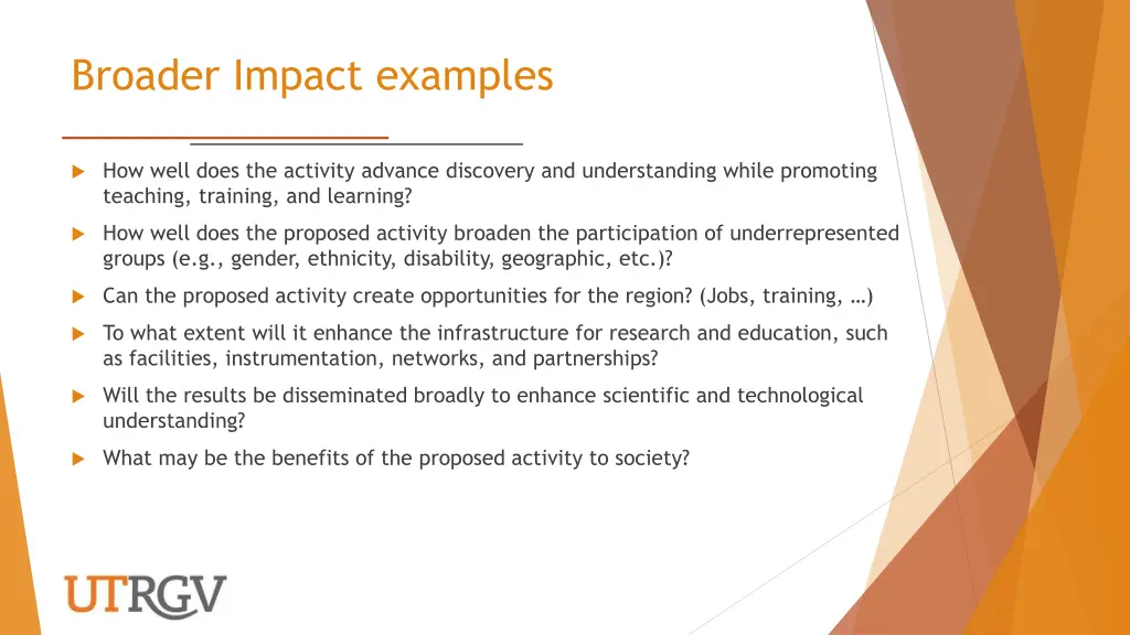 broader impact examples