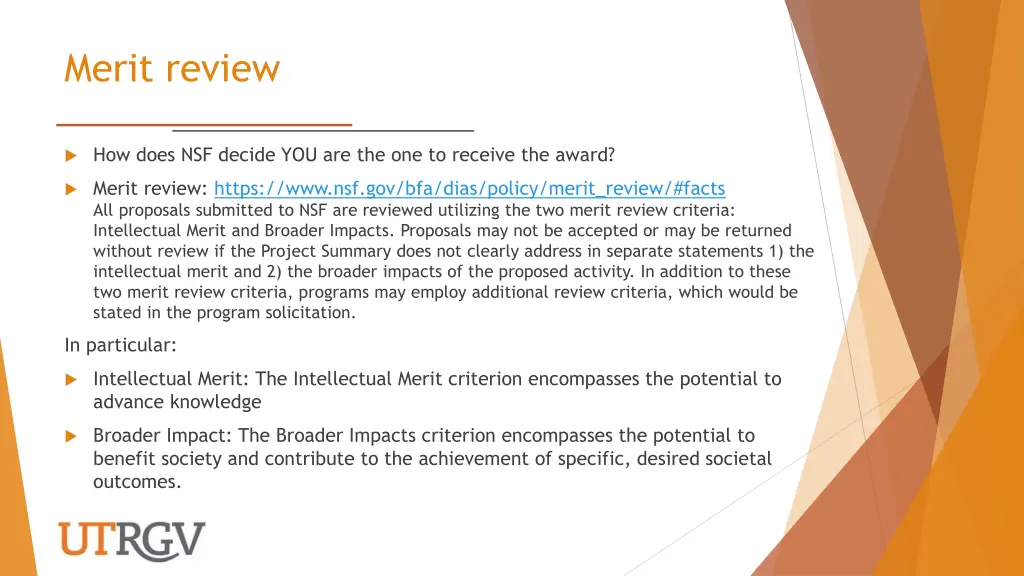 merit review