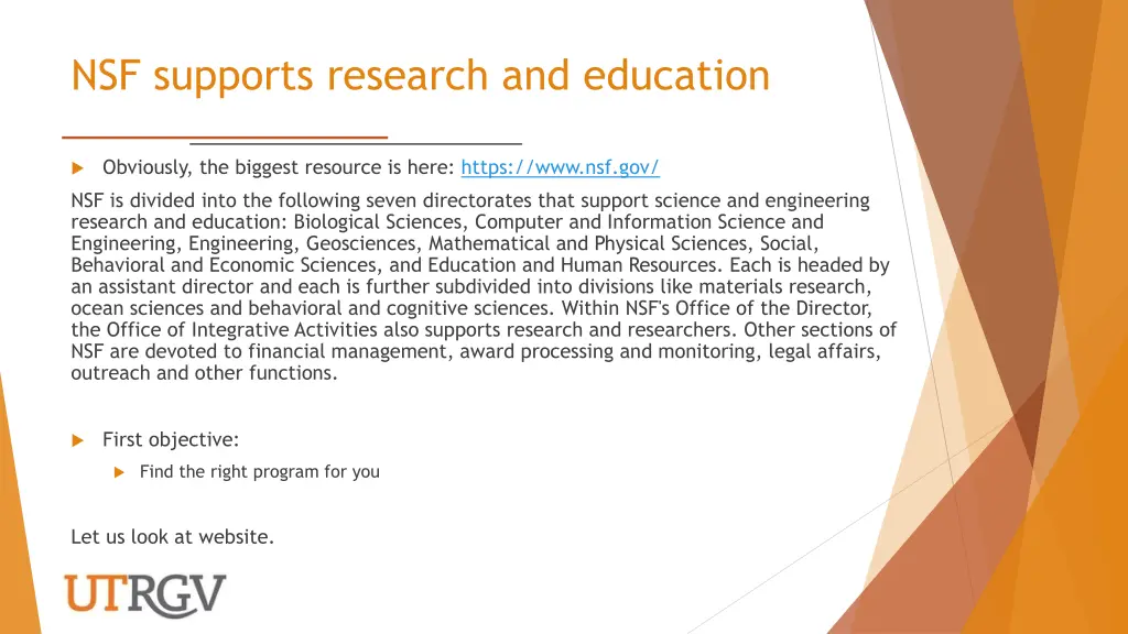 nsf supports research and education