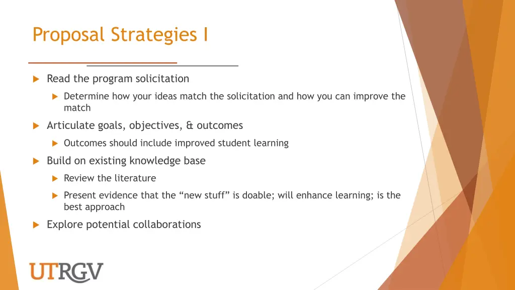 proposal strategies i