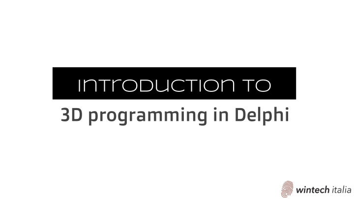 introduction to 3d programming in delphi