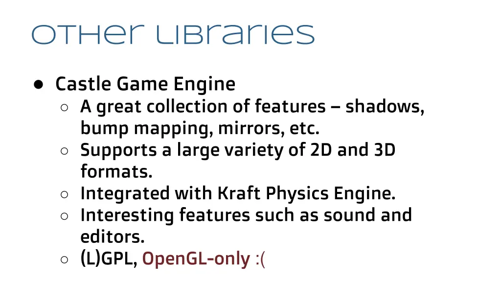 other libraries 1