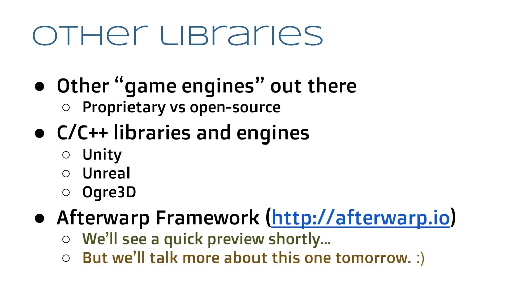 other libraries 2