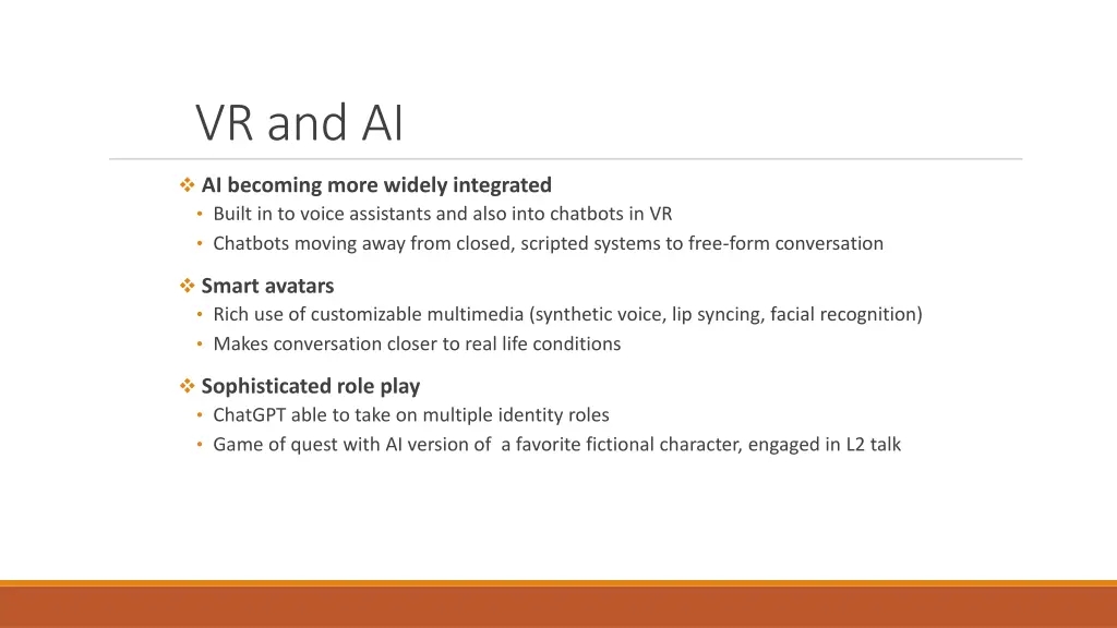 vr and ai