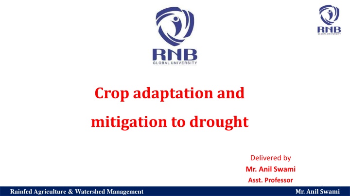 crop adaptation and
