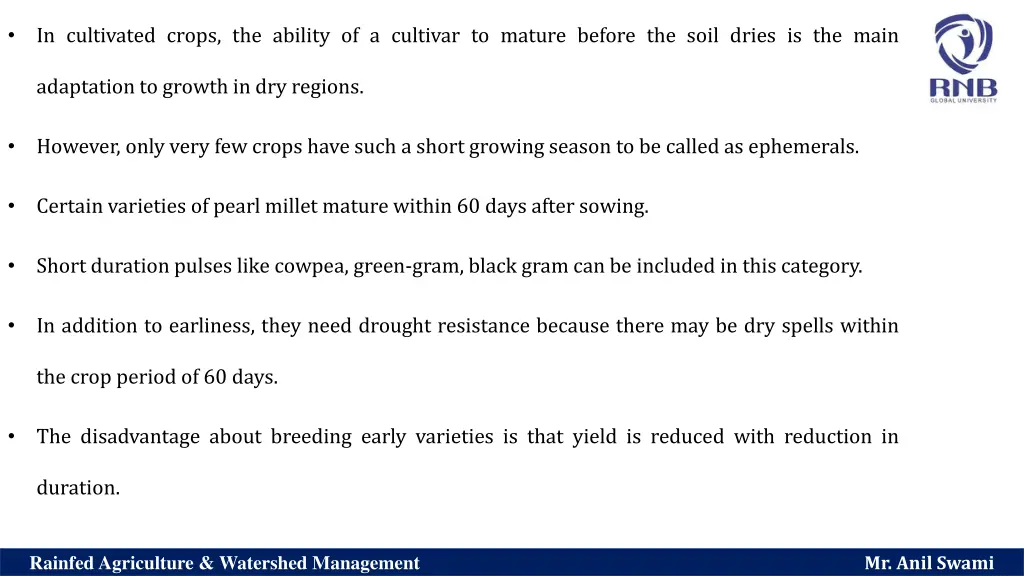 in cultivated crops the ability of a cultivar