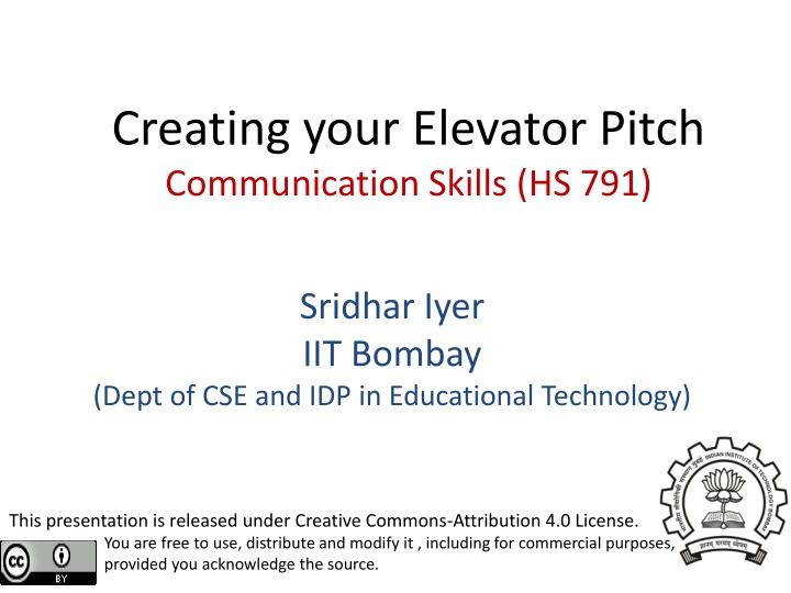 creating your elevator pitch communication skills