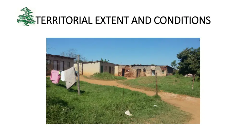 territorial extent and conditions territorial 1