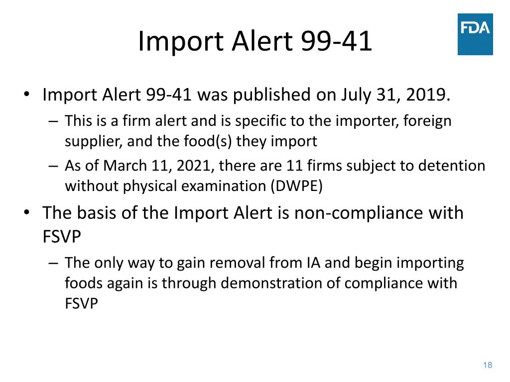 import alert 99 41
