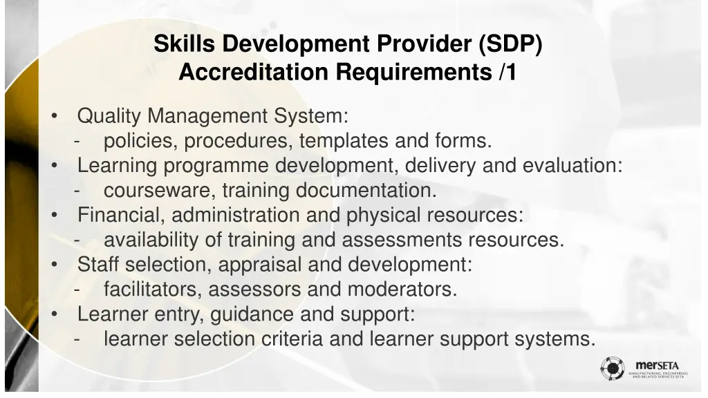 skills development provider sdp accreditation